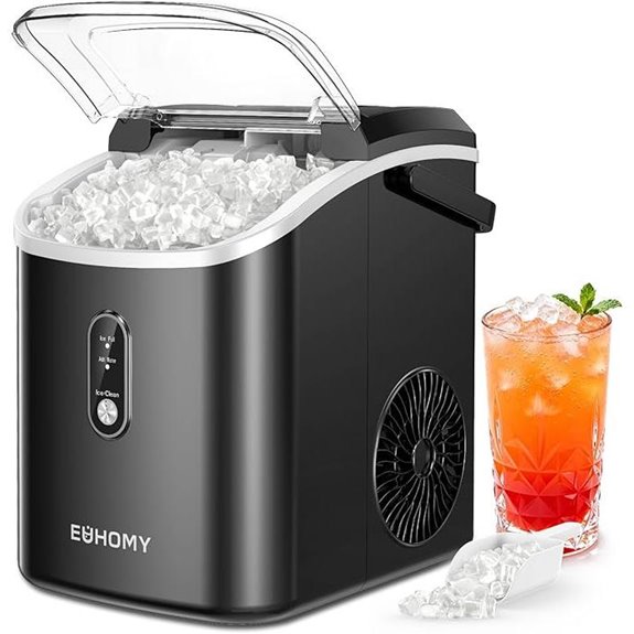 EUHOMY Countertop Nugget Ice Maker with Handle