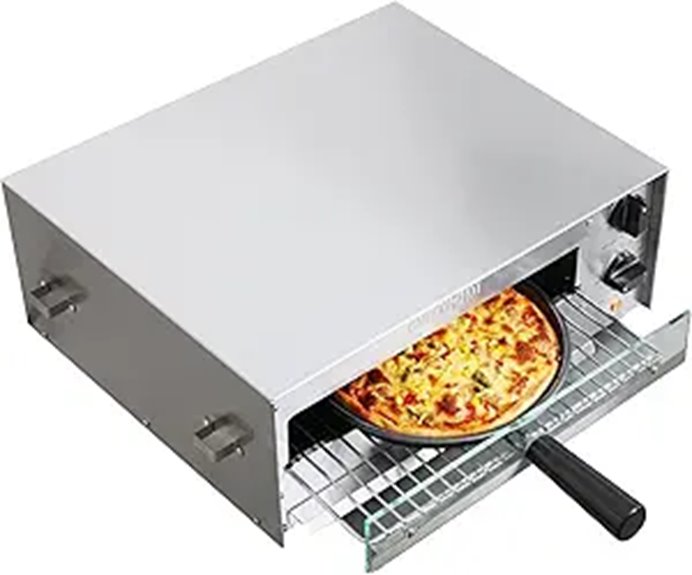 CROSSON Electric Countertop Pizza Oven with Timer