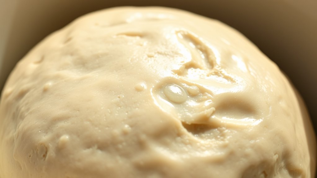 cover dough with plastic wrap