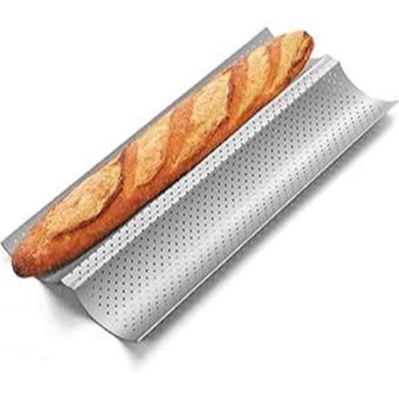 Baguette Bread Pan for Crispy French Loaves