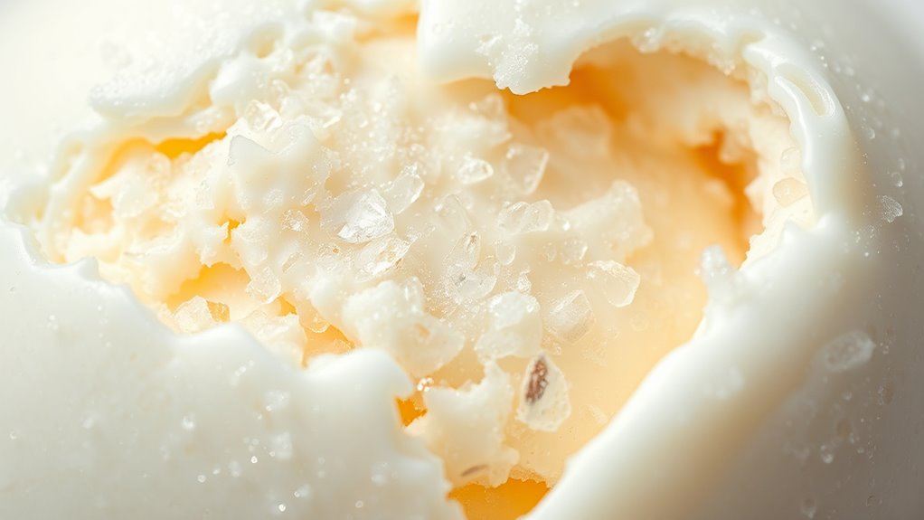 crystal size influences ice cream texture