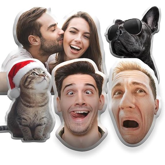 Personalized Funny Pet Face Pillow with Photo Insert