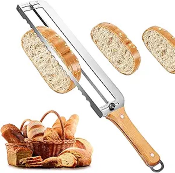 Adjustable Bread Slicer with Thickness Guide