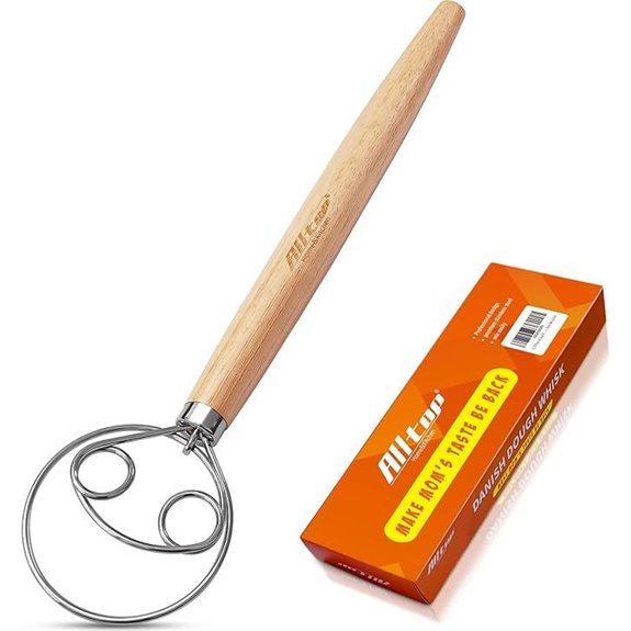 ALLTOP Danish Dough Whisk for Bread Making