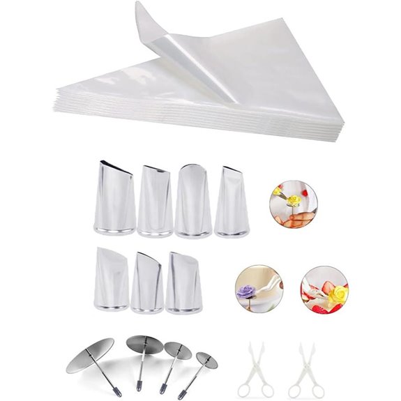 Icing Flower Making Tools Kit with Tips and Bags