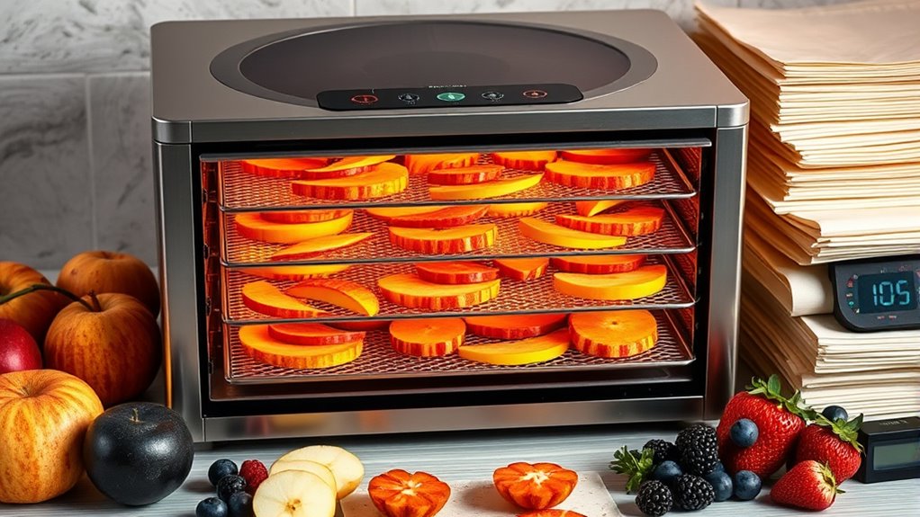 dehydrator features for efficiency