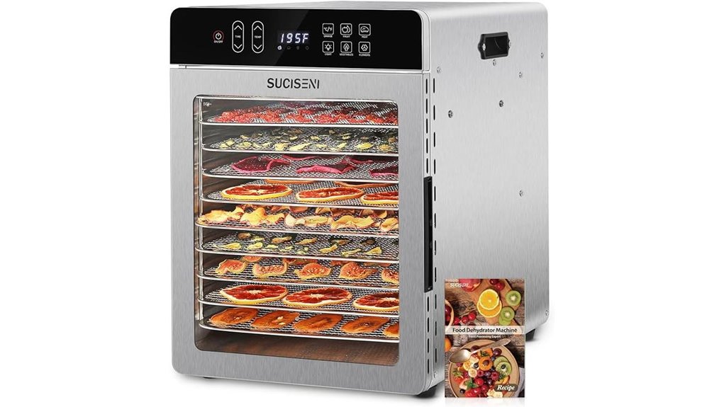 dehydrator with ten trays