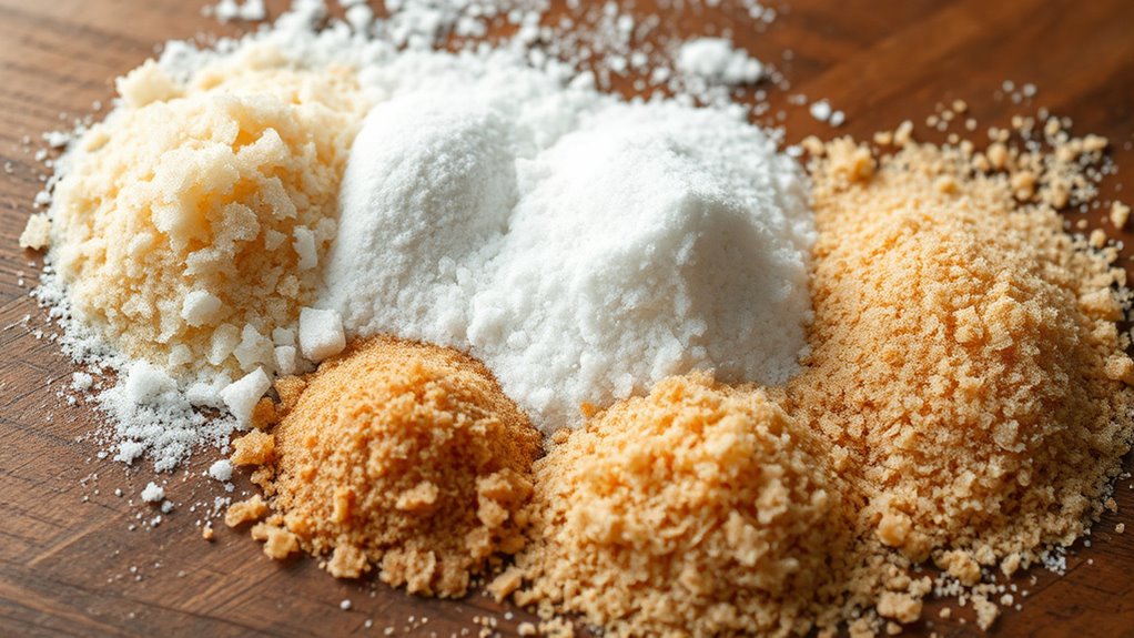 different sugars distinct flavors