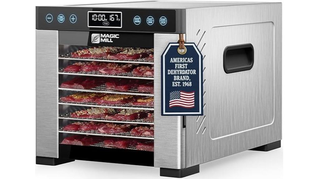 digital controls food dehydrator