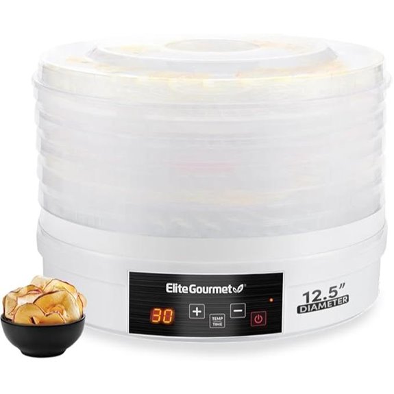 Elite Gourmet Digital Food Dehydrator with Timer