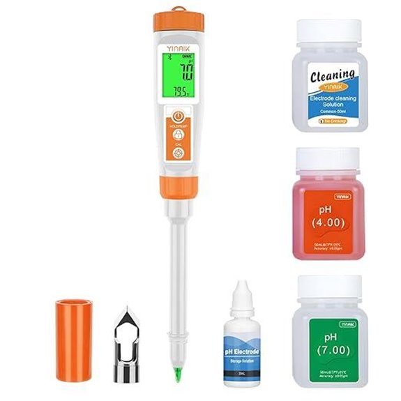 YINMIK Digital Food pH Meter with Accessories