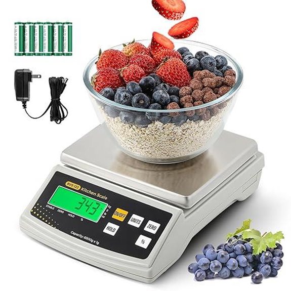 Bonvoisin Digital Food Scale 12lb with Stainless Steel Platter
