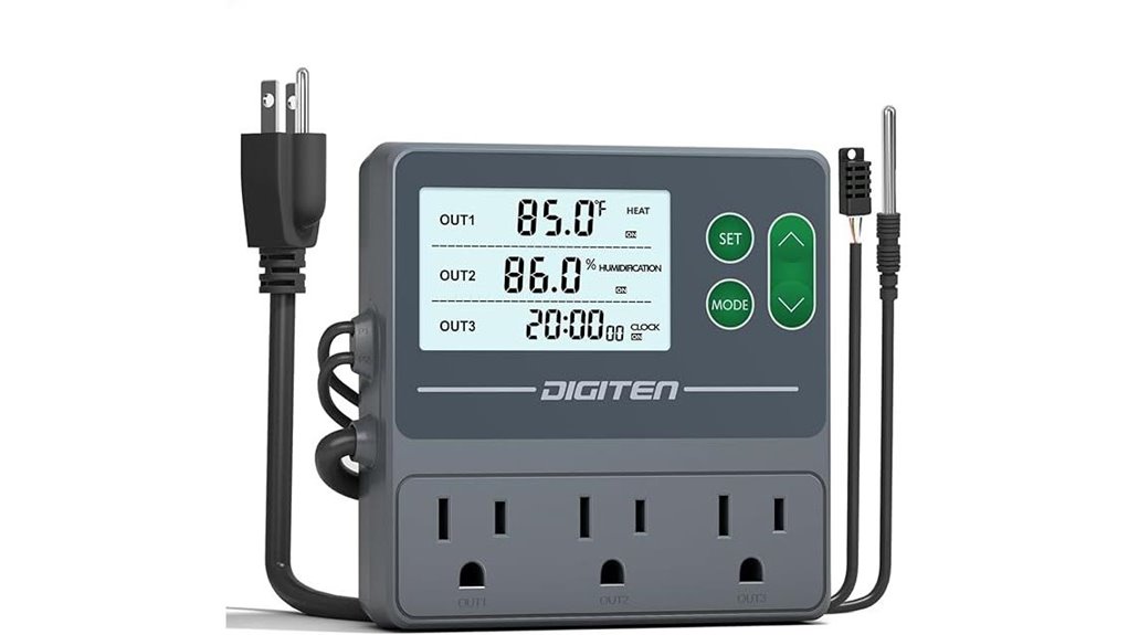 digital temperature humidity timer