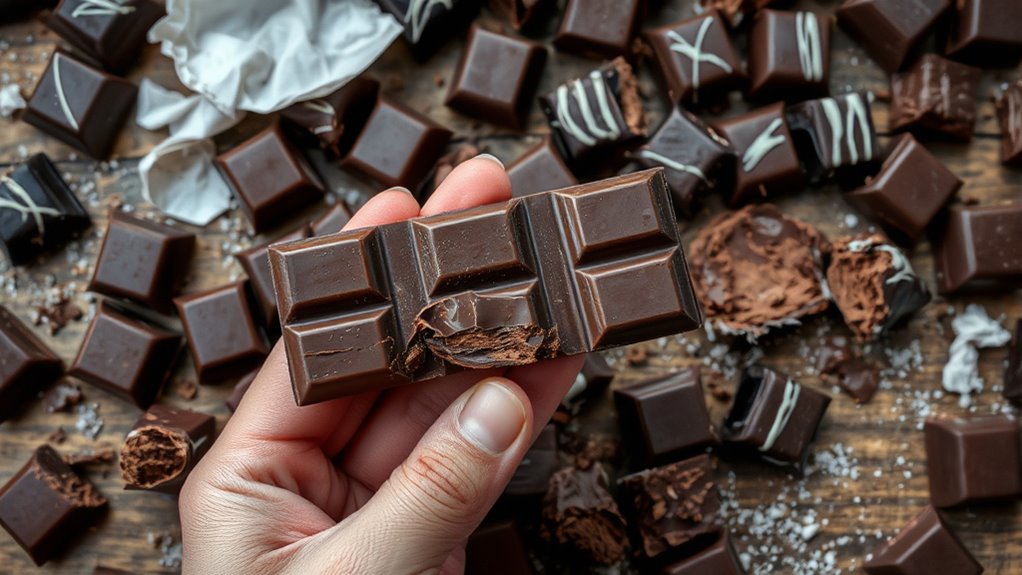 discard spoiled seized chocolate