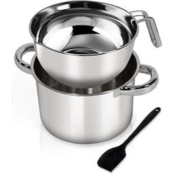 Double Boiler Pot Set with Spatula for Melting