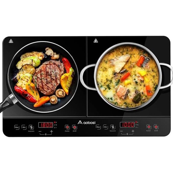 Aobosi Double Induction Cooktop with Touch Control