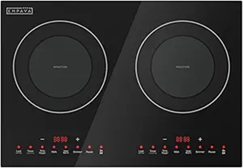 Empava Double Induction Cooktop 2 Burners Shatter-proof Glass