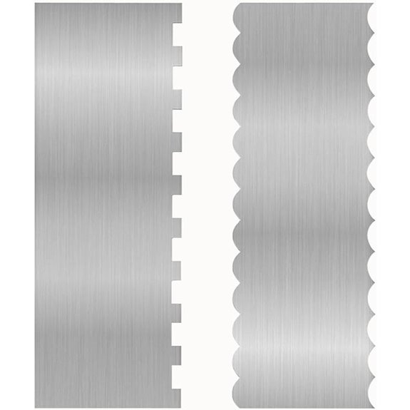 Stainless Steel Double-Sided Cake Decorating Spatulas (2 Pcs)