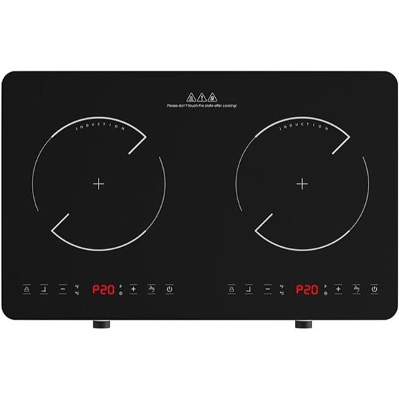 Double Induction Cooktop with Safety & Timer
