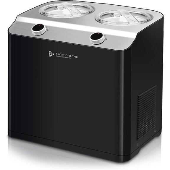 Homtone 2-Flavor Compressor Ice Cream Maker Machine