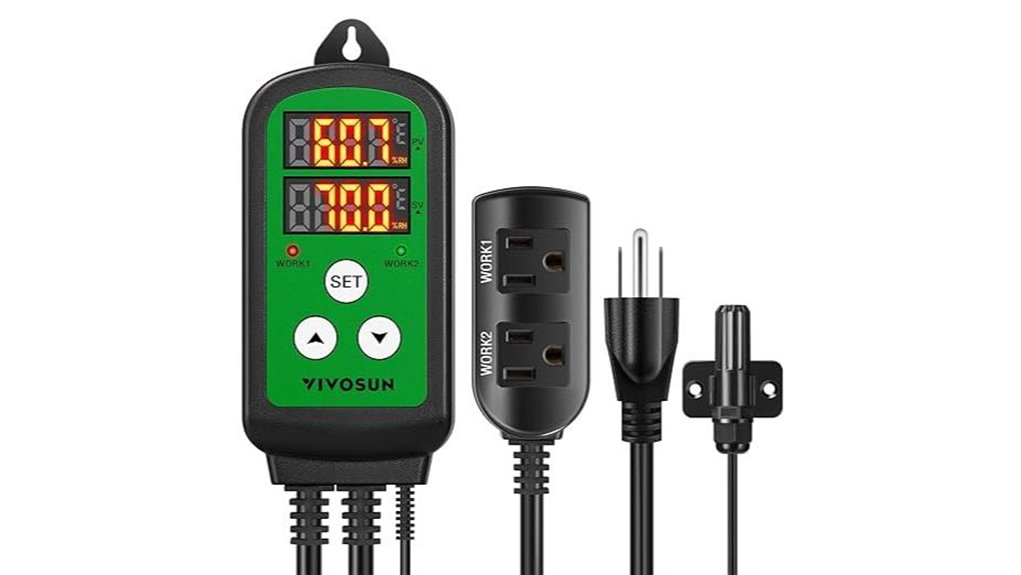 dual led humidity controller