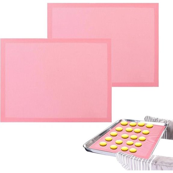 Perforated Non-Stick Silicone Baking Mat (2 Pack)