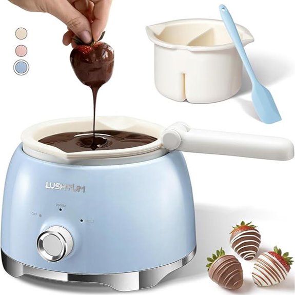 Chocolate Melting Pot with 2 Pots and Spatula