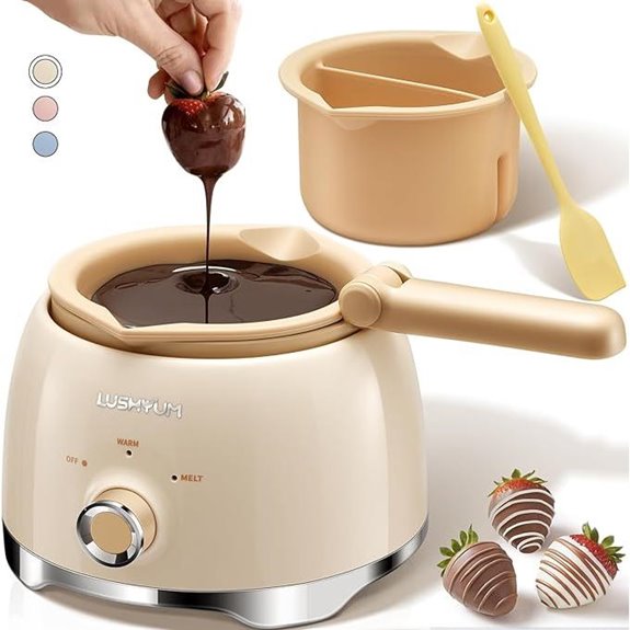 Chocolate Melting Pot with 2 Insert Pots