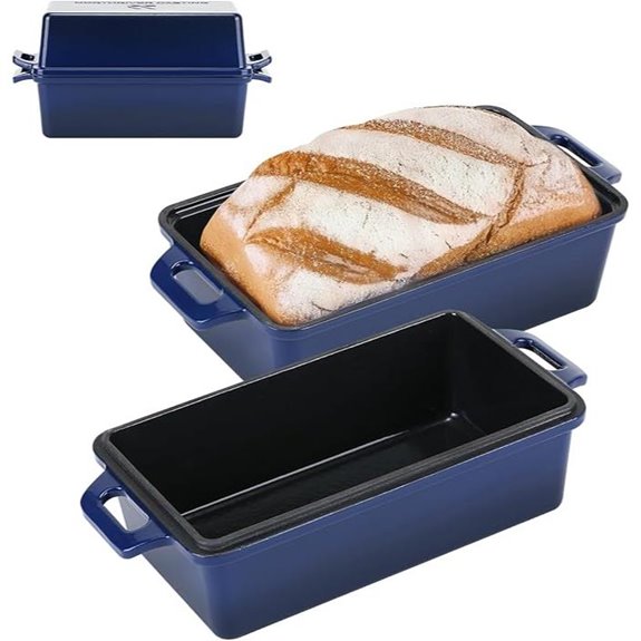 2-in-1 Enameled Cast Iron Bread Pan Set