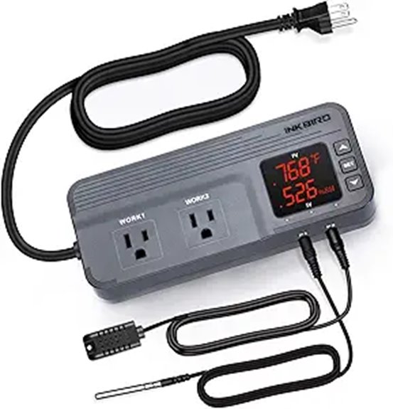 dual stage humidity thermostat