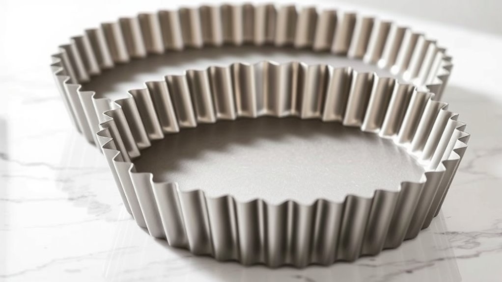 durable non stick fluted pans