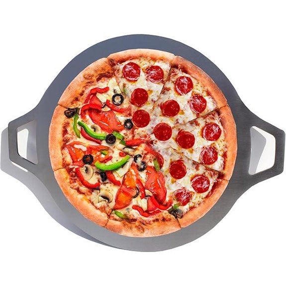 Heavy Duty Pizza Steel with Handles for Oven & Grill
