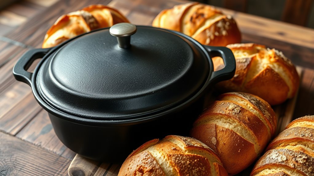 dutch oven size influences crust