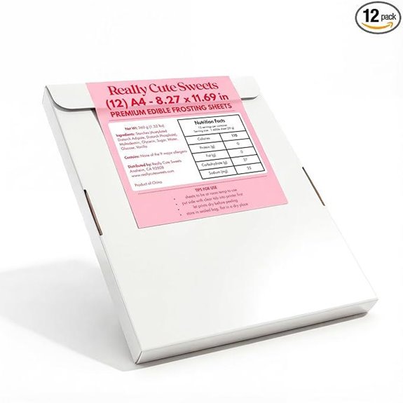 A4 Edible Frosting Sheets for Cakes and Cookies