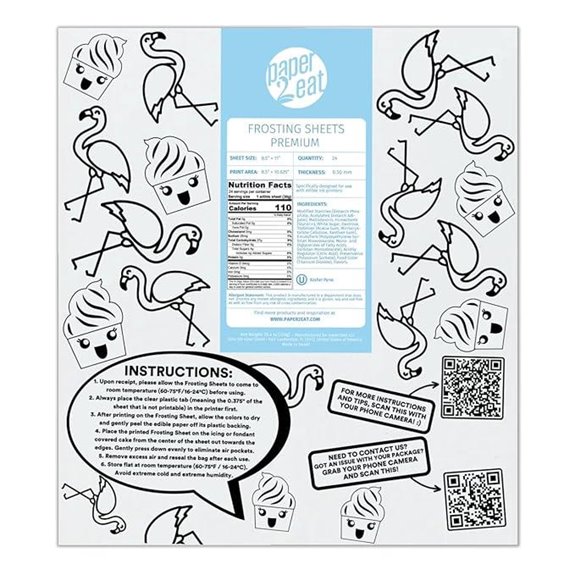 Paper2Eat Edible Icing Sheets 8.5x11 24 Count