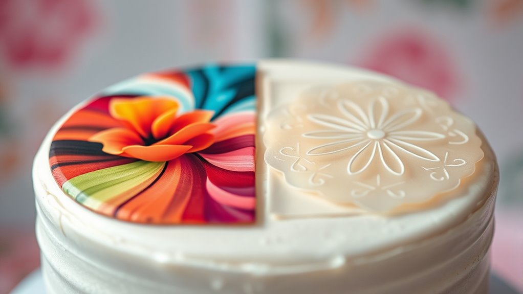 edible images enhance dessert presentation