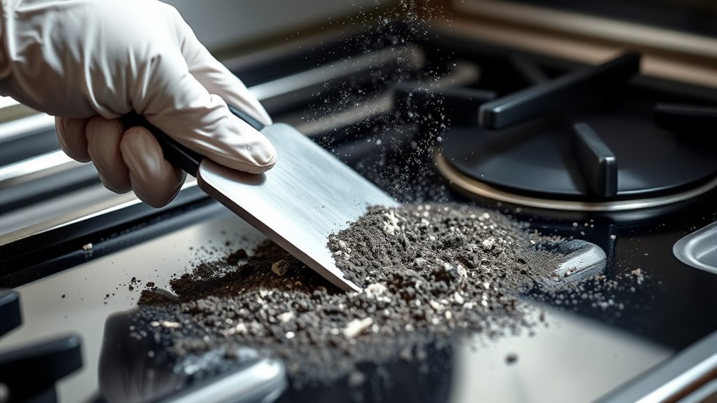 effective burnt residue cleaning tools