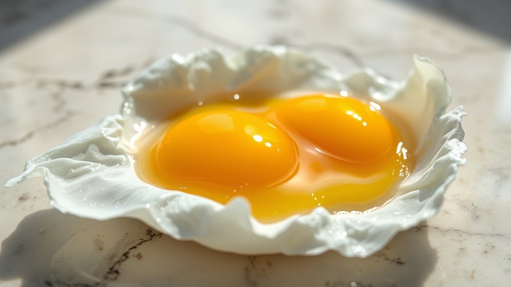 egg whites create airy structure