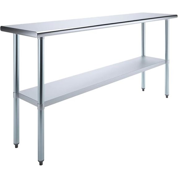18 x 72 NSF Stainless Steel Prep Table