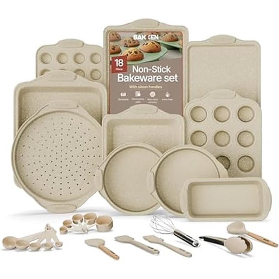 18-Piece Nonstick Carbon Steel Bakeware Set