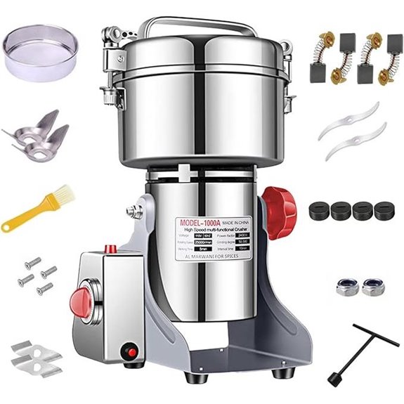 Electric Grain Mill Grinder 1000g for Spices and Herbs