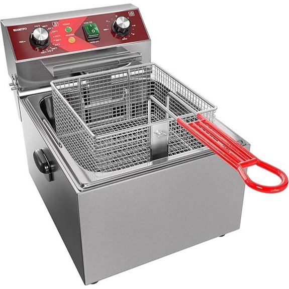 EGGKITPO 10L Electric Deep Fryer with Timer