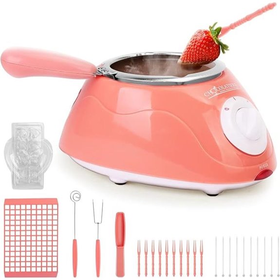 Electric Chocolate Melting Pot and Fondue Kit