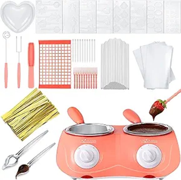 Umigy Electric Chocolate Fondue Set with DIY Mold