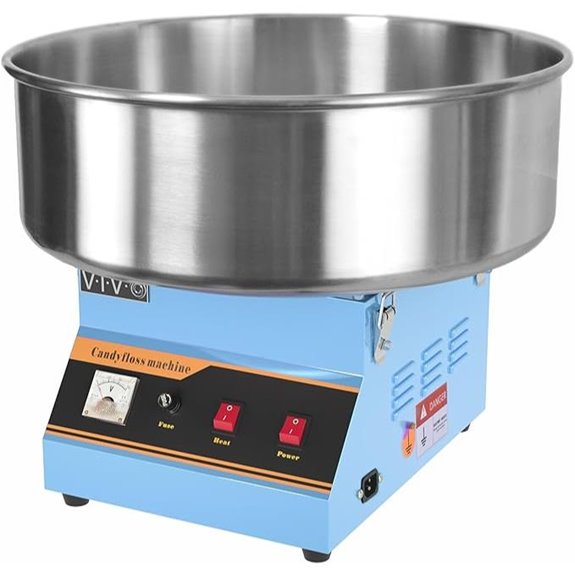 VIVO Electric Cotton Candy Machine with Stainless Steel Bowl