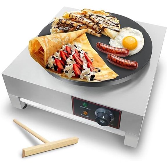 XXUNYNUIN Electric Crepe Maker with Temp Control