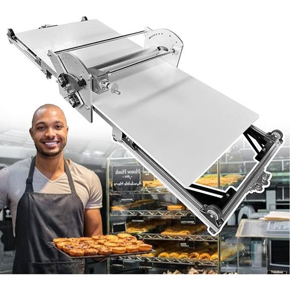 Electric Dough Roller Machine with Adjustable Thickness