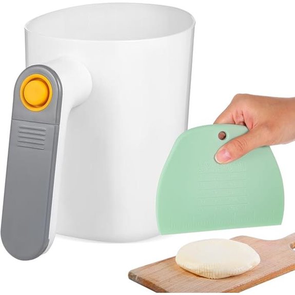 PartyKindom Electric Flour Sifter with Dough Scraper