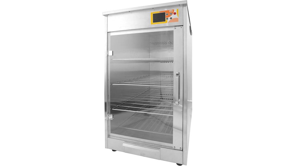electric food warmer with shelves