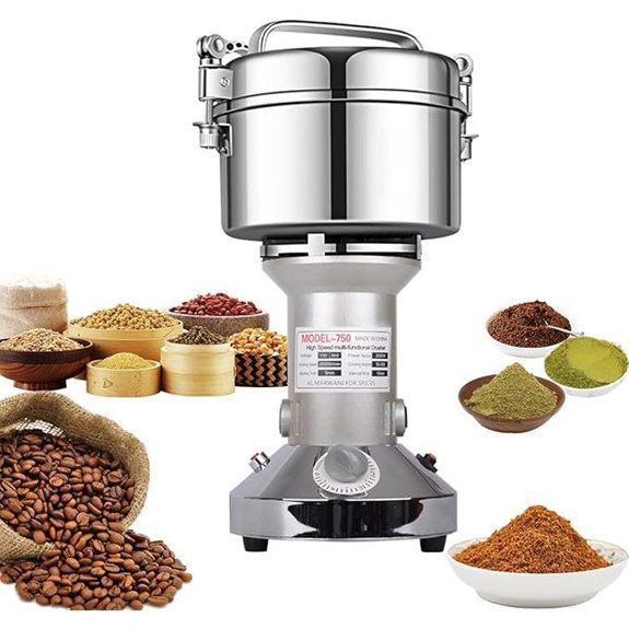 Electric Grain Mill Grinder for Cereals and Herbs